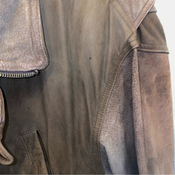 New River Brown Leather Jacket - Picture 9 of 13